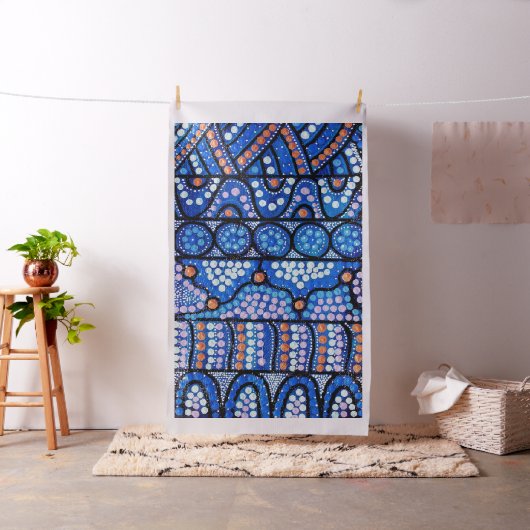 De reis Aboriginal ontworpen stof (Voorbeeld)