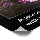 De reis begint met Confucius Citaat Inspirerend Poster (Hoek)