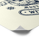 De reis begint met een stap poster (Hoek)