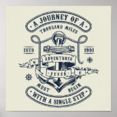 De reis begint met een stap poster (Voorkant)