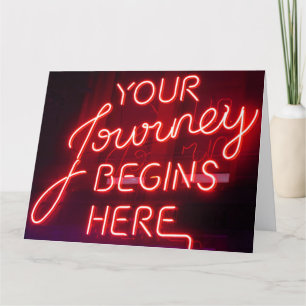 de reis begint met groot kaart