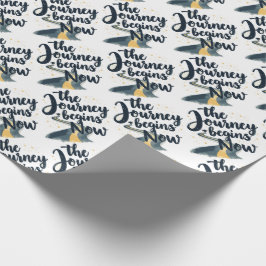 De reis begint nu cadeaupapier