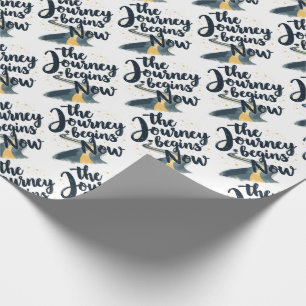 De reis begint nu cadeaupapier