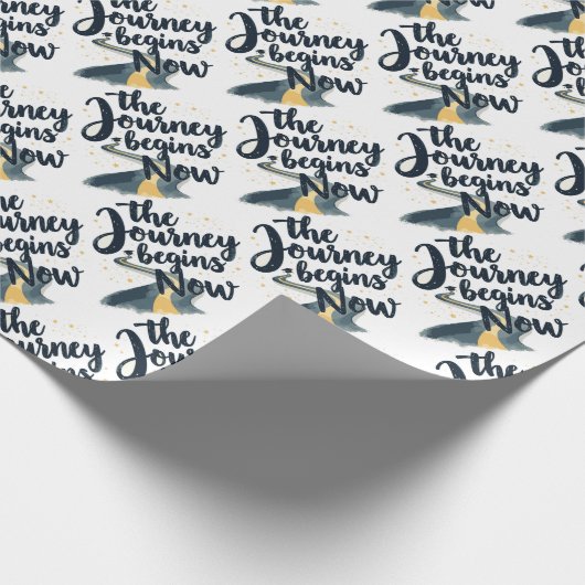 De reis begint nu cadeaupapier (Hoek)