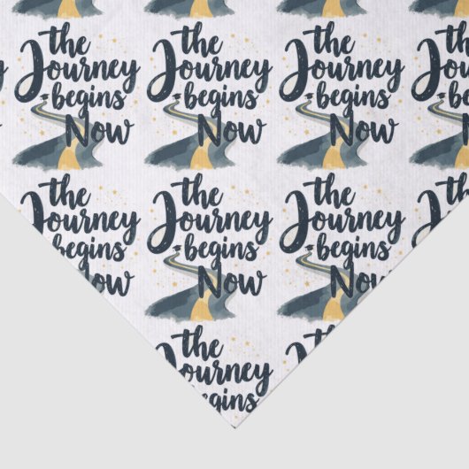 De reis begint nu tissuepapier (Detail)