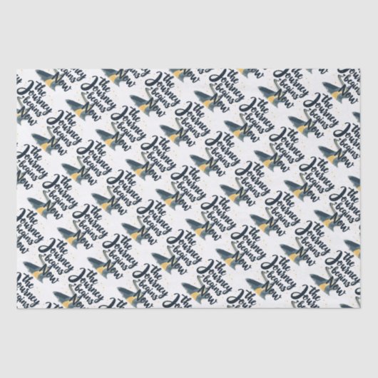 De reis begint nu tissuepapier (Voorkant)