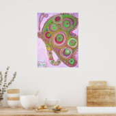 de reis begint poster (Keuken)