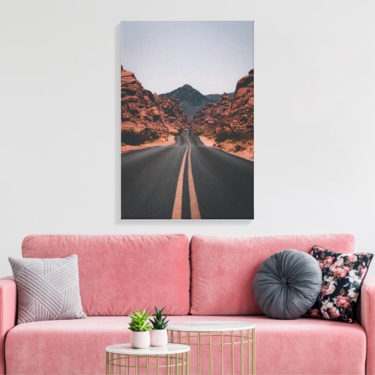 De reis canvas afdruk (Insitu (Woonkamer))