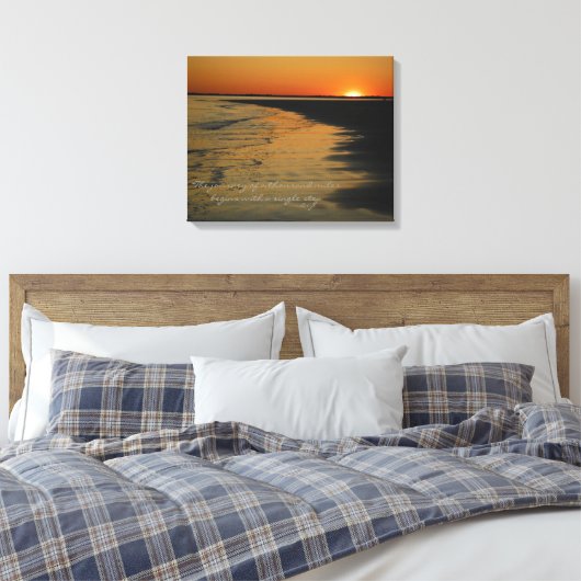De reis canvas afdruk (Insitu (Slaapkamer))