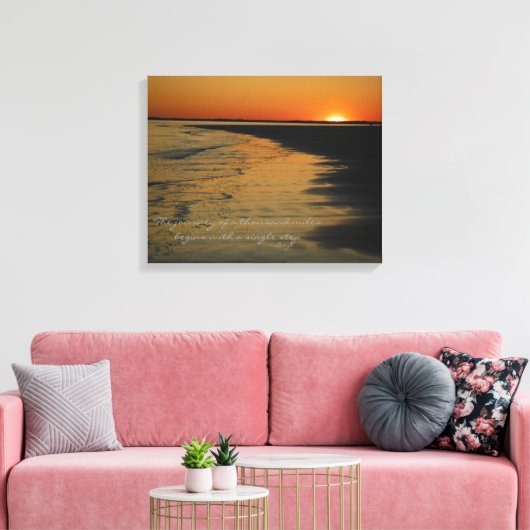 De reis canvas afdruk (Insitu (Woonkamer))