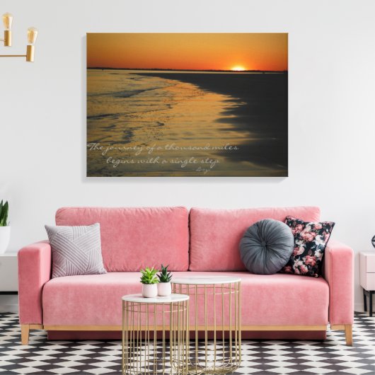 De reis canvas afdruk (Insitu (Woonkamer))