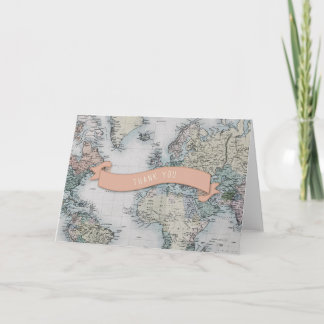 De reis dankt u kaardt bedankkaart