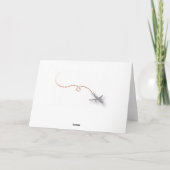 De reis dankt u kaardt bedankkaart (Achterkant)