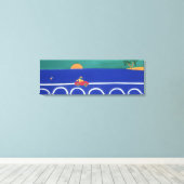 De reis die nooit in 2002 heeft plaatsgevonden canvas afdruk (Insitu (Houten vloer))