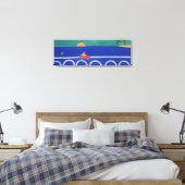 De reis die nooit in 2002 heeft plaatsgevonden canvas afdruk (Insitu (Slaapkamer))