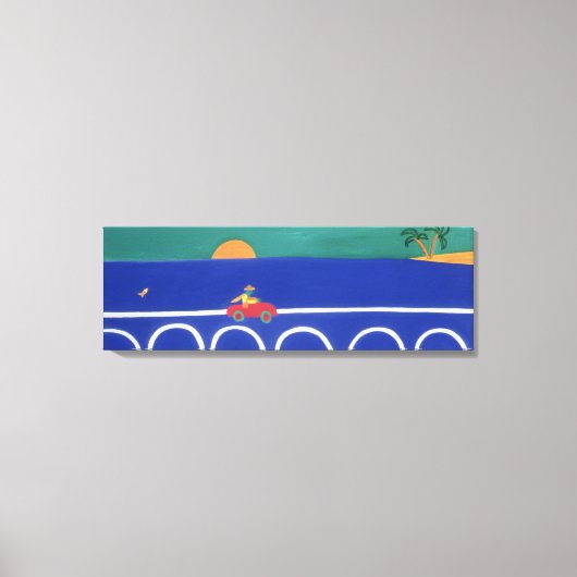 De reis die nooit in 2002 heeft plaatsgevonden canvas afdruk (Voorkant)