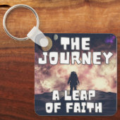 De reis - een sprong van het geloof sleutelhanger (Voorkant)