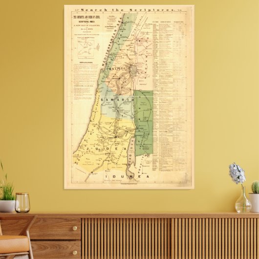 De reis en de akte van Jezus (1881) Canvas Afdruk (Insitu (Woonkamer))