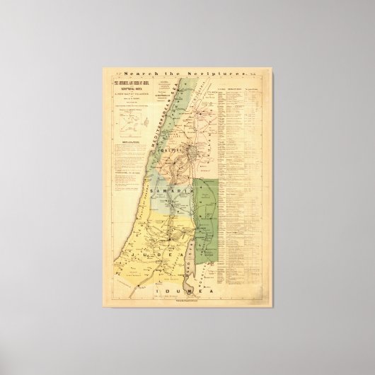 De reis en de akte van Jezus (1881) Canvas Afdruk (Voorkant)