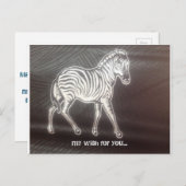 De reis en ziet de wereld briefkaart (Voorkant / Achterkant)