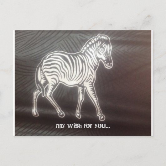 De reis en ziet de wereld briefkaart (Voorkant)