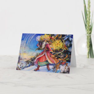 De reis feestdagen kaart