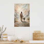 De Reis Huis De Goede Herder Jezus Pasen Poster (Keuken)