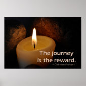 De reis is de beloning poster (Voorkant)