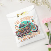 De reis is de bestemming:  motorfiets bedankzakje (Gezegeld)