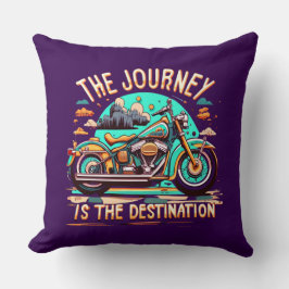 De reis is de bestemming:  motorfiets kussen