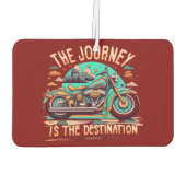 De reis is de bestemming:  motorfiets luchtverfrisser (Achterkant)