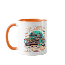 De reis is de bestemming:  motorfiets