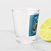 De reis is de bestemming: motorfiets shot glas (Links)