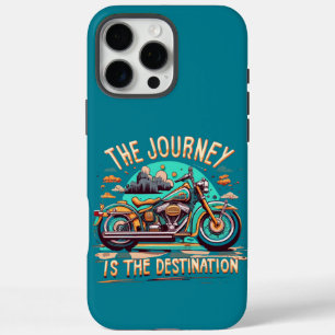 De reis is de bestemming: Vintage motorfiets iPhone 16 Pro Max Hoesje