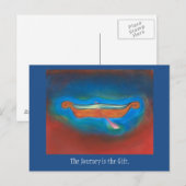 De reis is het cadeau-briefkaart briefkaart (Voorkant / Achterkant)