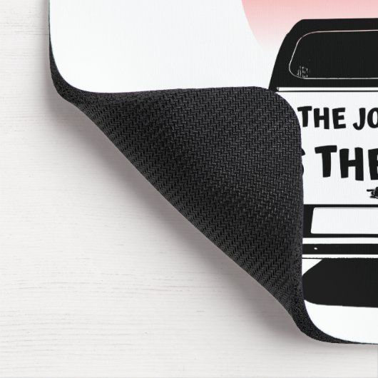 De reis is het doel Sunset - oldtimer 2CV Muismat (Hoek)