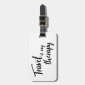 De reis is mijn Bagagelabel van de Therapie (Voorkant verticaal)