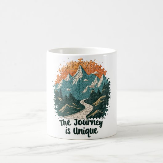De reis is uniek koffiemok (Center)