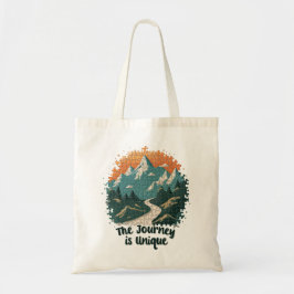 De reis is uniek tote bag