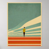 "De Reis" Minimalistische inspirerende kunst Poster (Voorkant)