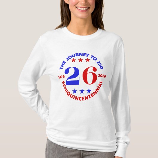 DE REIS NAAR 250: SEMIQUINCENTENNIAL T-SHIRT (Voorkant)