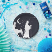 De reis naar Bethlehem Papieren Bordje (Feest)