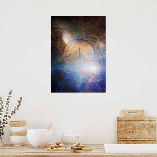 De reis naar de eeuwigheid poster (Keuken)