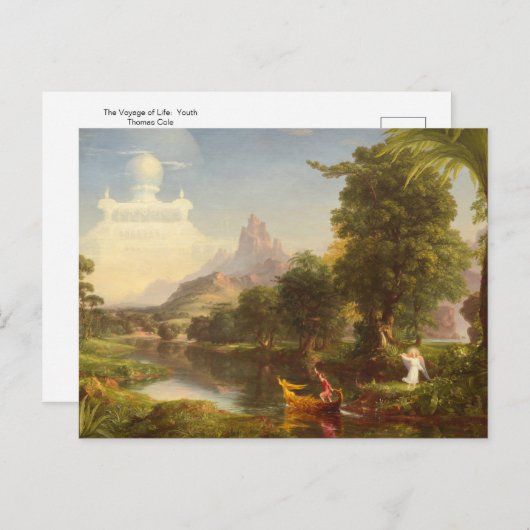 De reis naar het leven: Jeugd door Thomas Cole Bri Briefkaart (Voorkant / Achterkant)