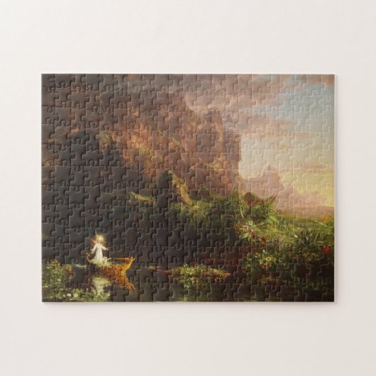 De reis naar het leven: Kindertijd - Thomas Cole Legpuzzel (Horizontaal)
