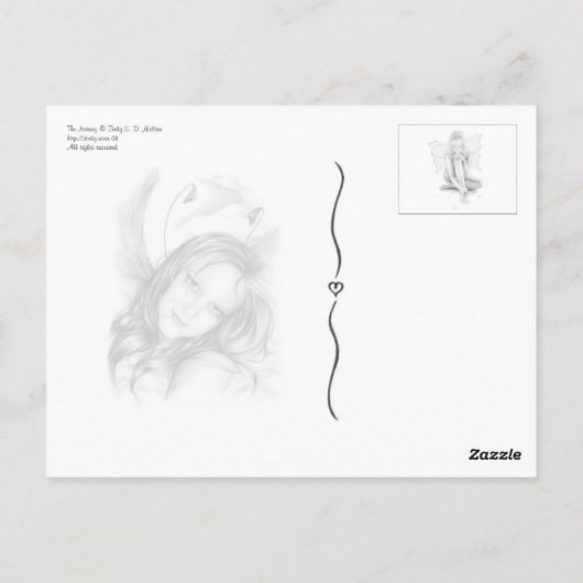 De reis naar het Native Briefkaart (Achterkant)