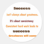 De reis omhelzen ronde sticker (Voorkant)