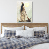 De reis - omwikkeld canvas afdruk (Insitu (Slaapkamer))