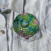 De reis rondreisbadge ronde button 4,0 cm (In situ)