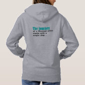 De reis van 1000 kilometer begint met een stap hoodie (Achterkant)